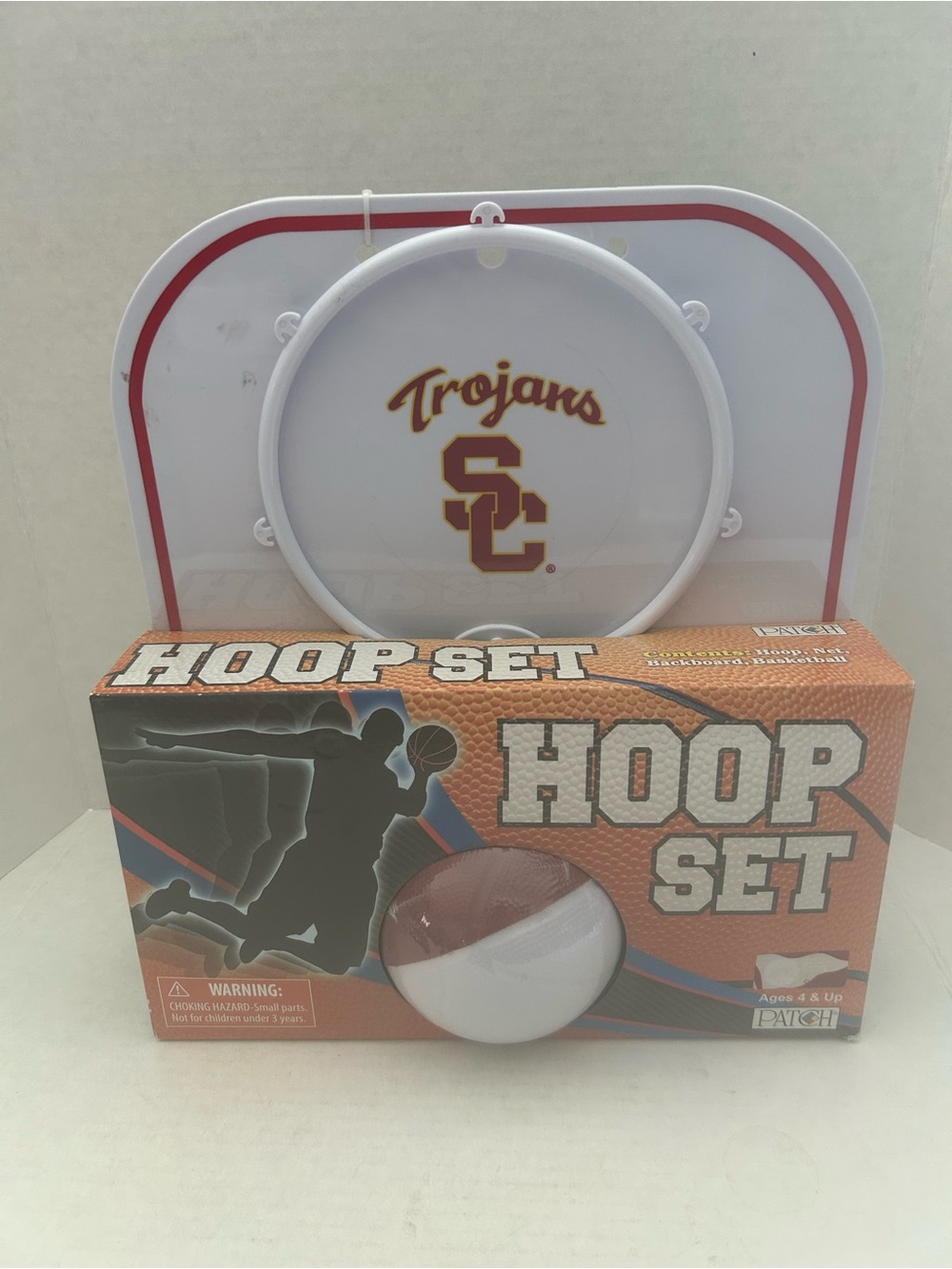 USC Trojans Kids White & Red Hoop Set NWIP